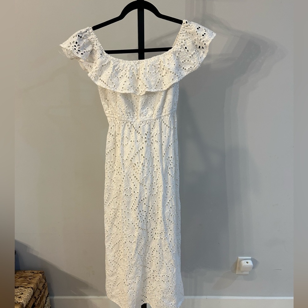 Abound eyelet white dress size small